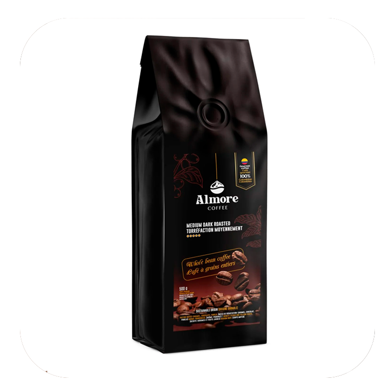 Bag of ground coffee, 454 grams.
