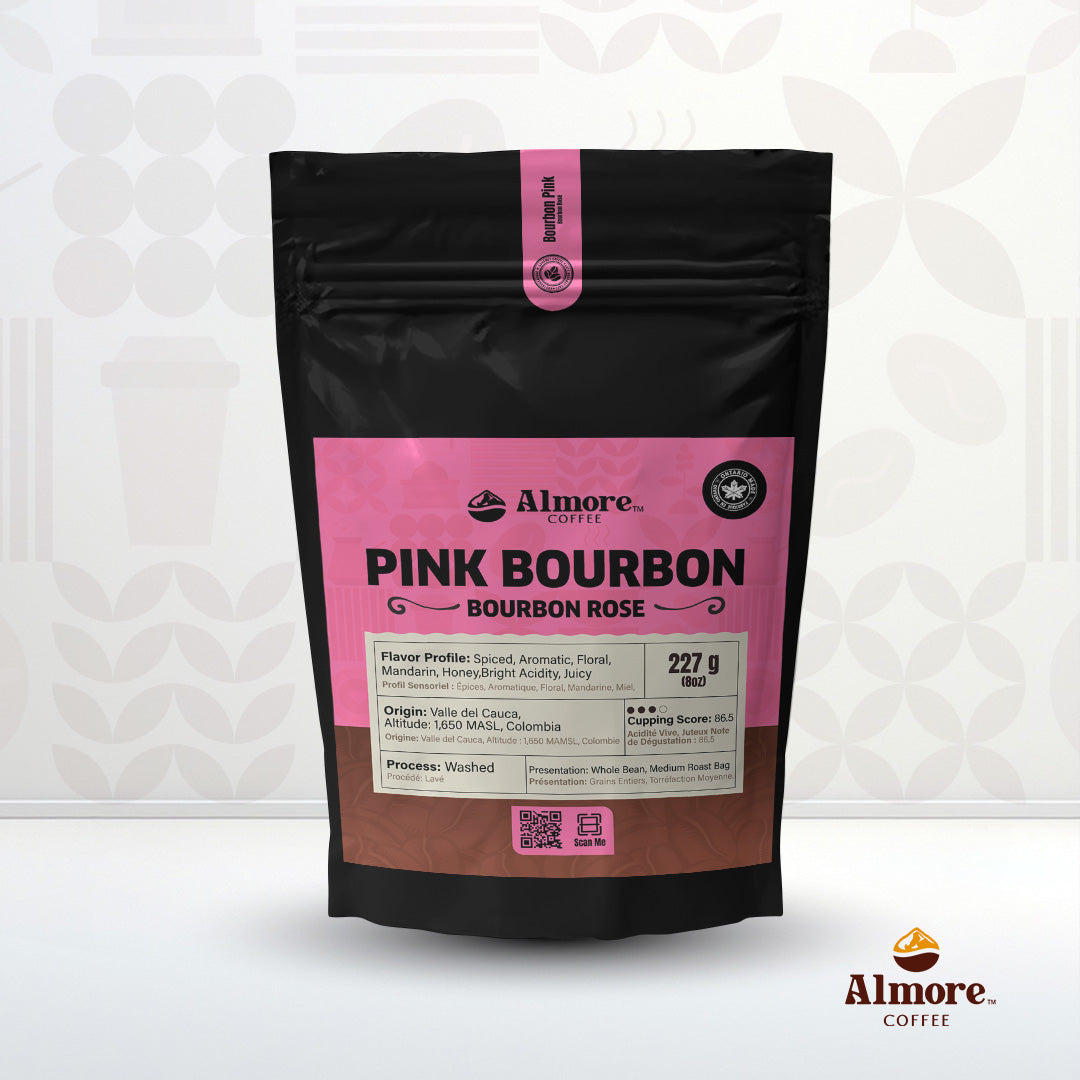 Pink Bourbon Coffee 227 grams.