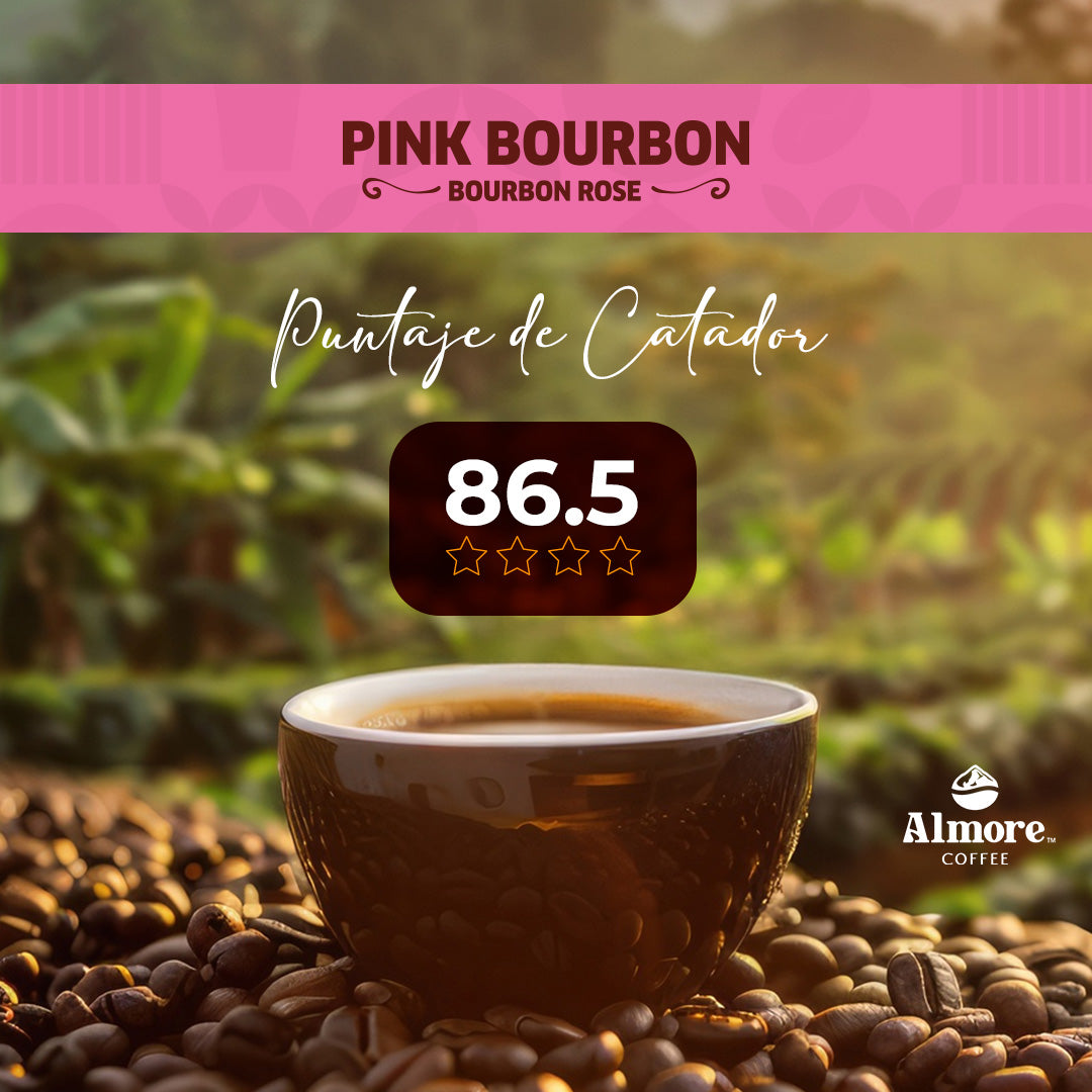 Pink Bourbon Coffee 227 grams.