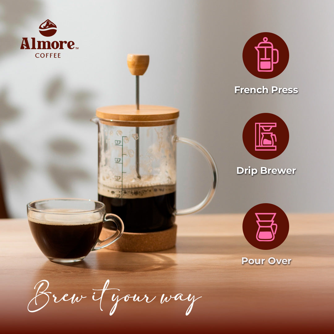 Pink Bourbon Coffee 227 grams.